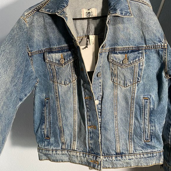 Urban Outfitters BDG Carly Denim Boyfriend Trucker Jacket - New With Tags NWT - Picture 5 of 7